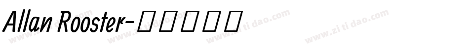 Allan Rooster字体转换